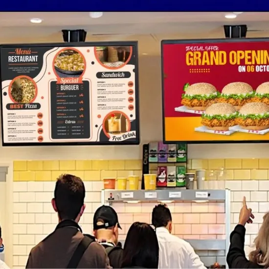 Restaurant Advertising Wall Mount Menu Board Light Box