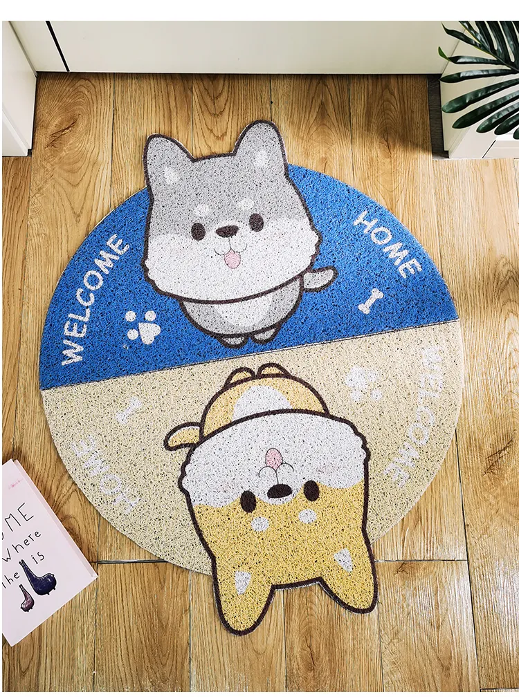 Cartoon Silk Loop Floor Mat