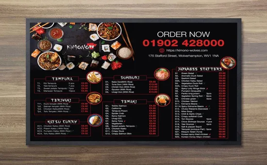 Restaurant Menu Board LED Slim Light Box Indoor Use Wall Light Sign Luminous Board