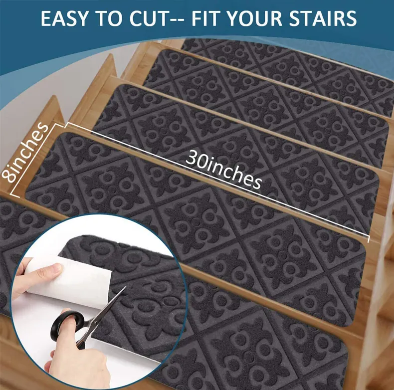 Classical Stair Treads Carpet Non Slip Rug Home Floor Mat