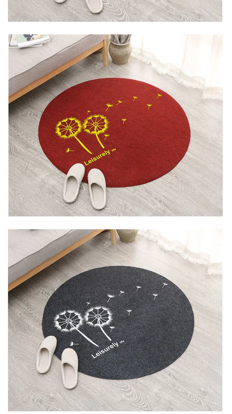 Custom Home Carpet Factory Cotton Round Square Floor Rug Carpet Mat