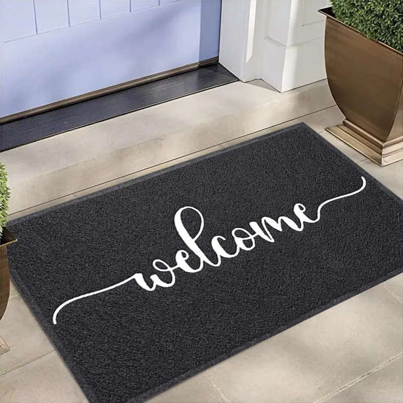 Custom Napping Anti Slip Indoor Outdoor Front Door Mat for Home Entry