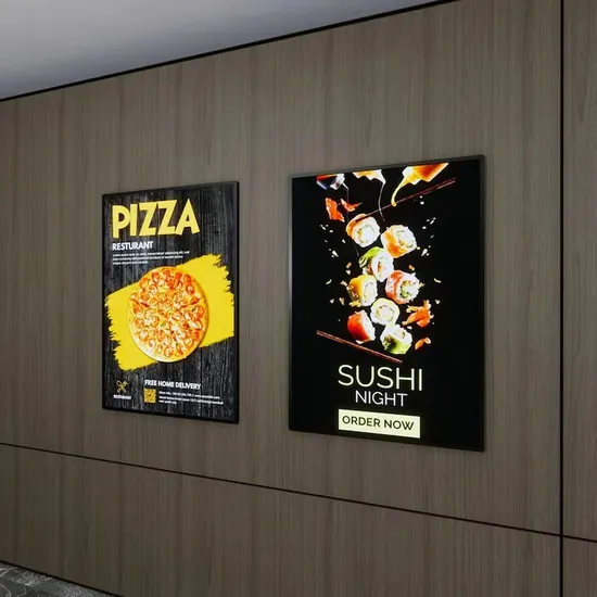 Slim LED Light Box Food Display Frame Menu Board Business Advertising Picture LED Light Box Display