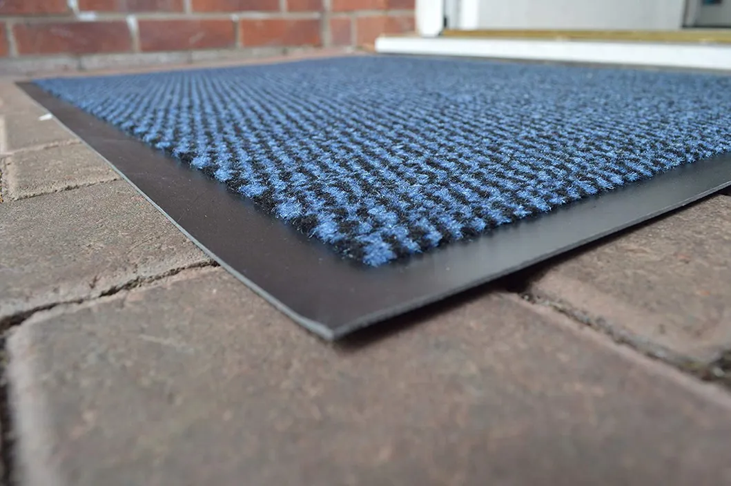 Custom Waterproof Washable PVC Outside Door Mats Anti-Slide Rubber Back Mat