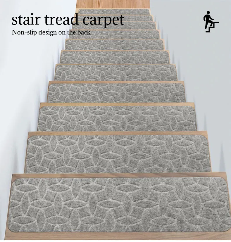 Funky Prints Pet Friendly Satin Resistant Kids Safety Soft Step Staircase Mat