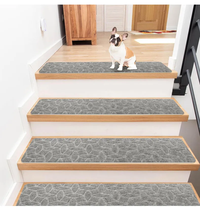 Funky Prints Pet Friendly Satin Resistant Kids Safety Soft Step Staircase Mat