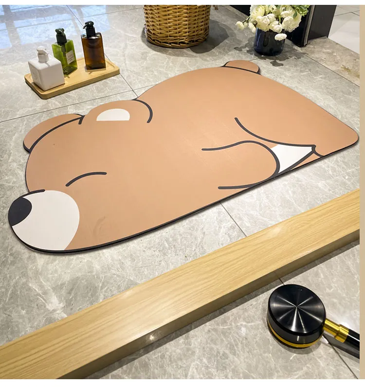 Hot Selling Cartoon Soft Super Absorbent Bathroom Floor Mats Rugs