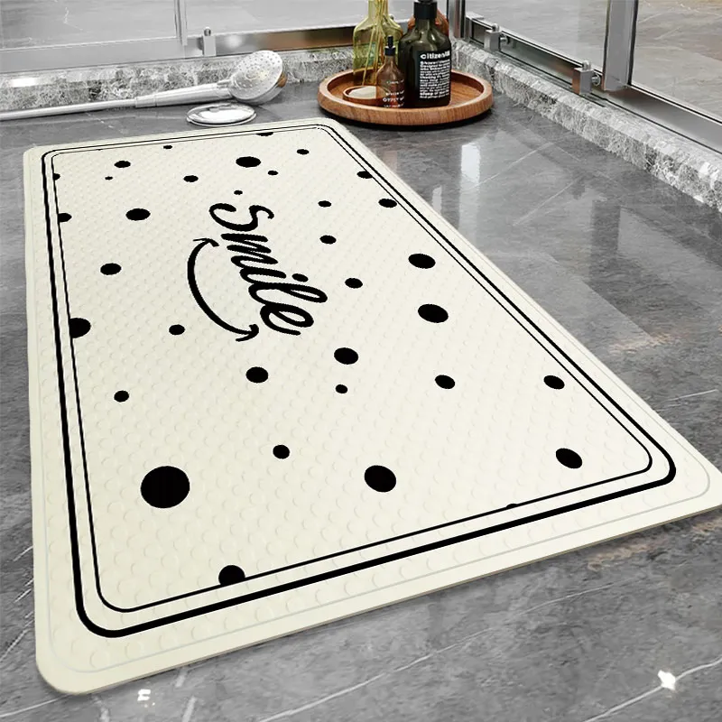 Household Washable PVC Floor Mats Foot Massage Non-Slip Bathroom Rug