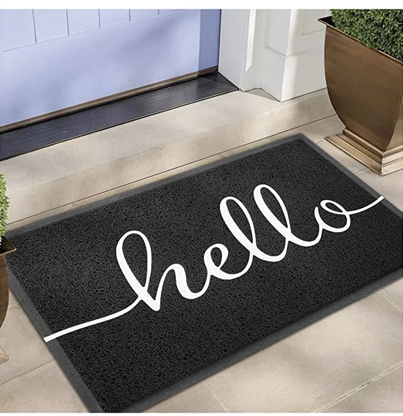 Indoor Outdoor Door Rug Non Slip Rugs Entryway PVC Door Mat