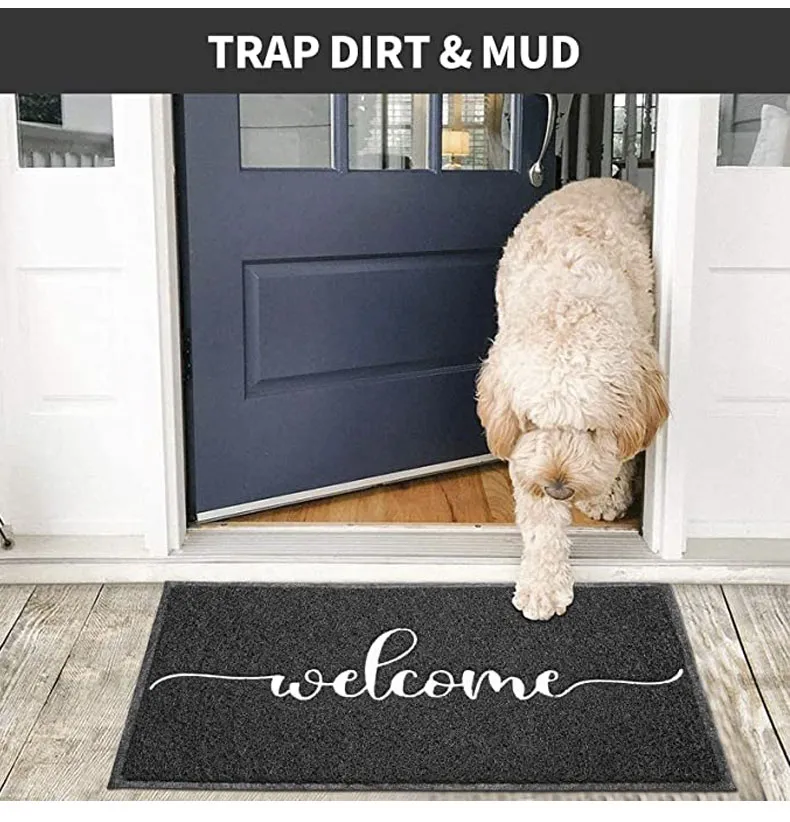 Indoor Outdoor Door Rug Non Slip Rugs Entryway PVC Door Mat