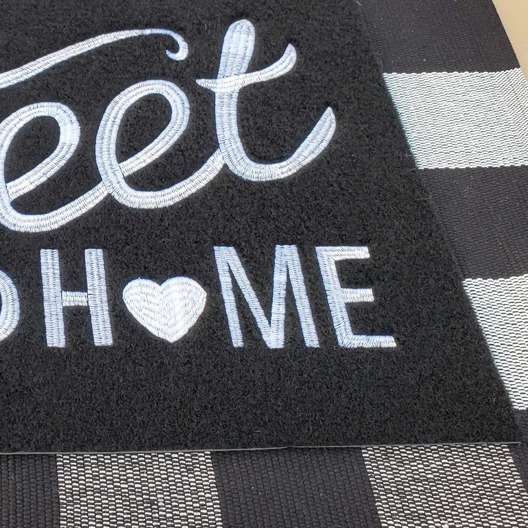 Modern Customized Indoor Mats OEM Rubber Printed Logo Entry Floor Mat