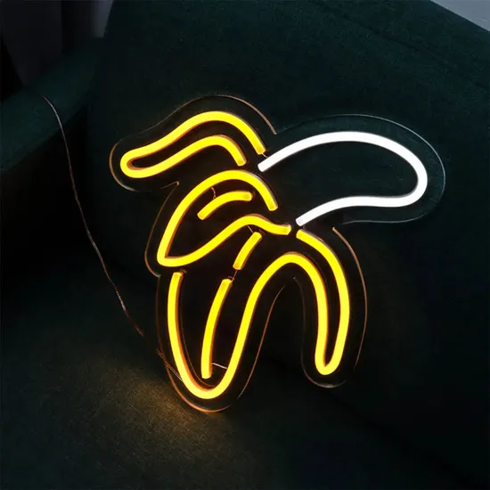 5V USB Banana Shape Flexible Neon Strip Cursive Handwriting