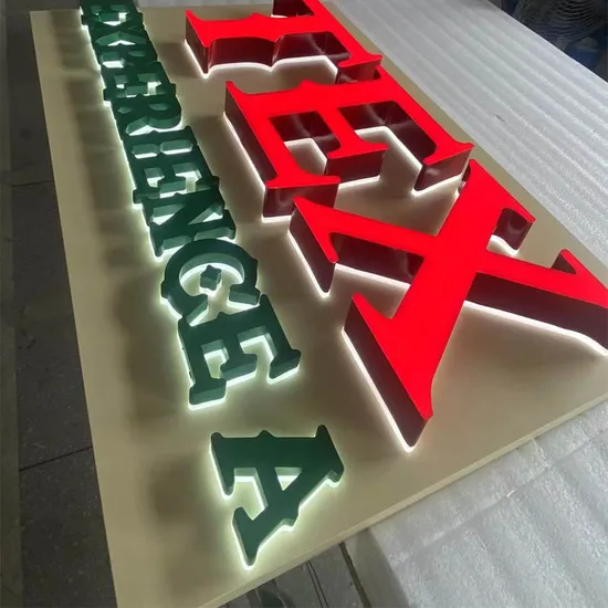 Acrylic Frontlit Sign Letters LED Light up Letter for Advertising Channel Letter Signage