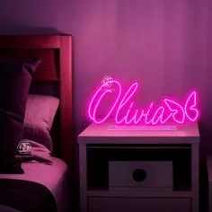 Acrylic Logo Outdoor Custom LED Light Neon Sign for Room Birthday Wedding Home Party Decoration