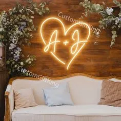 Acrylic Logo Outdoor Custom LED Light Neon Sign for Room Birthday Wedding Home Party Decoration