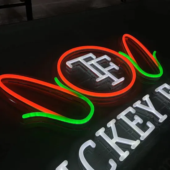 Acrylic Neon with Full LED Illumination Storefront Business Signboard