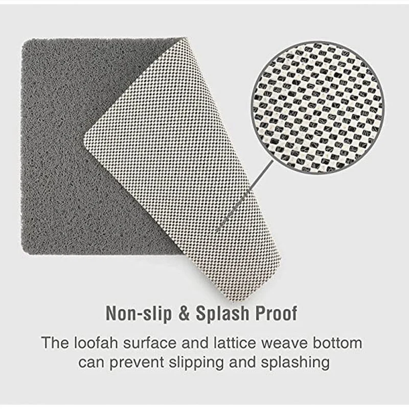 PVC Anti Slip Bathroom Mat Shower Rug Plastic Foot Bathtub Mat