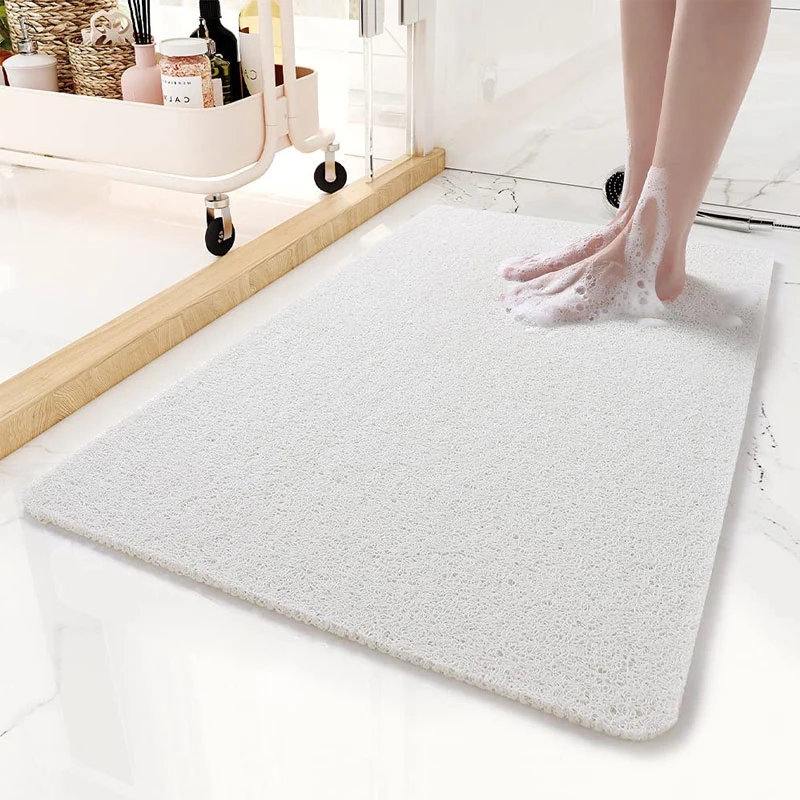 PVC Anti Slip Bathroom Mat Shower Rug Plastic Foot Bathtub Mat