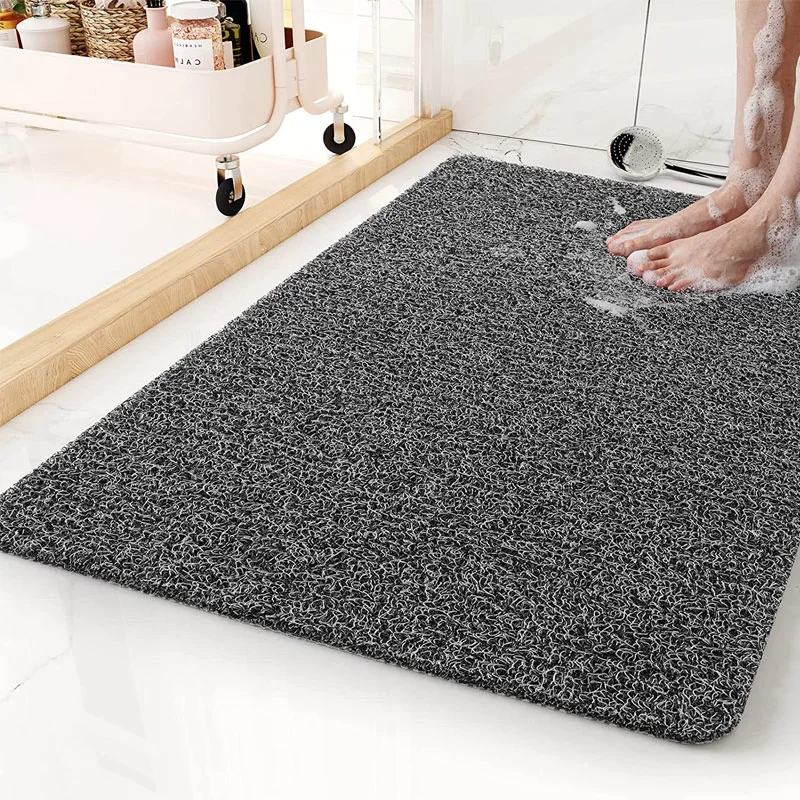 PVC Anti Slip Bathroom Mat Shower Rug Plastic Foot Bathtub Mat