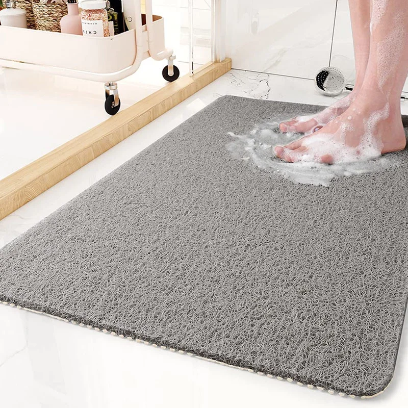 PVC Anti Slip Bathroom Mat Shower Rug Plastic Foot Bathtub Mat