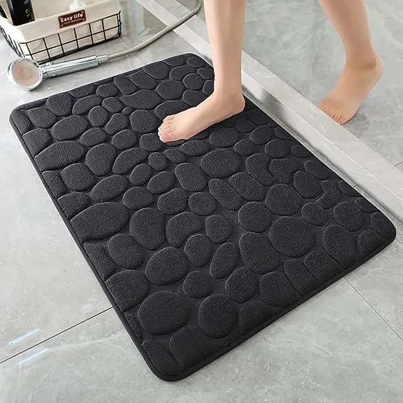 PVC Anti Slip Bathroom Mat Water Absorbent Plastic Foot Bathtub Mat