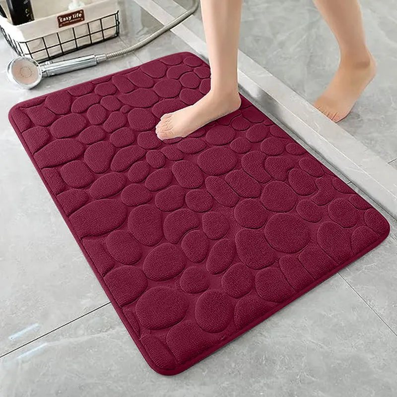 PVC Anti Slip Bathroom Mat Water Absorbent Plastic Foot Bathtub Mat