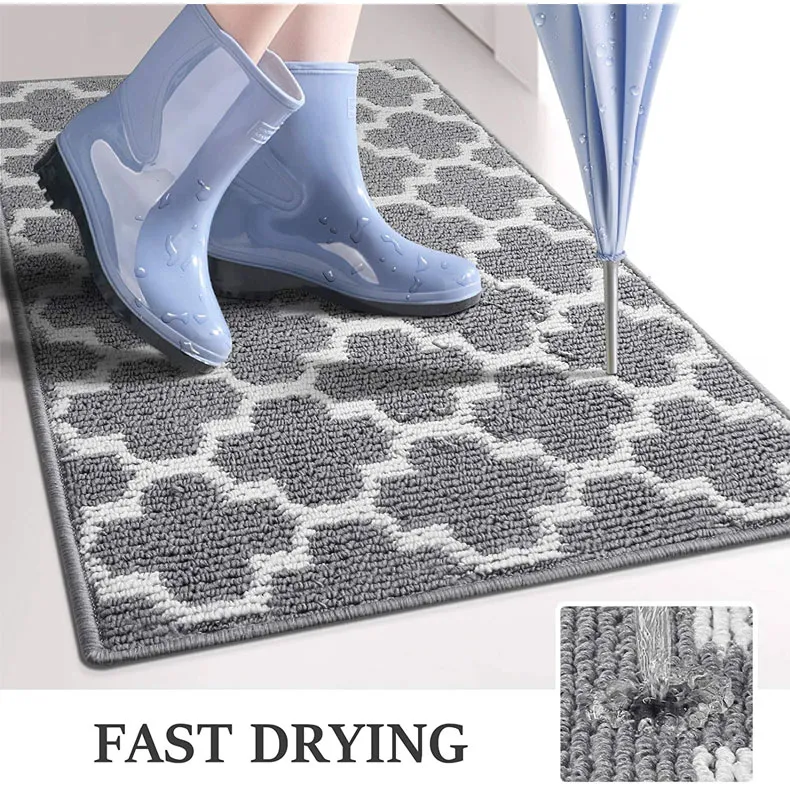 Polypropylene Mat Front Back Door Mat TPR Backing Non Slip Floor Door Mats