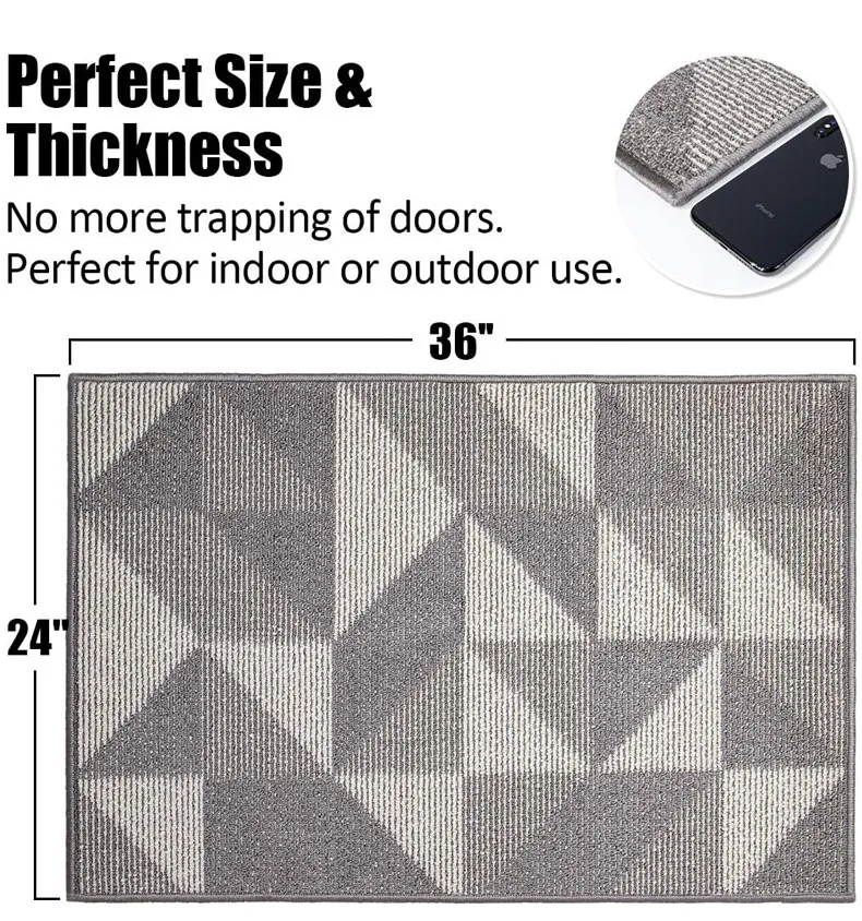 Polypropylene Mat Front Back Door Mat TPR Backing Non Slip Floor Door Mats