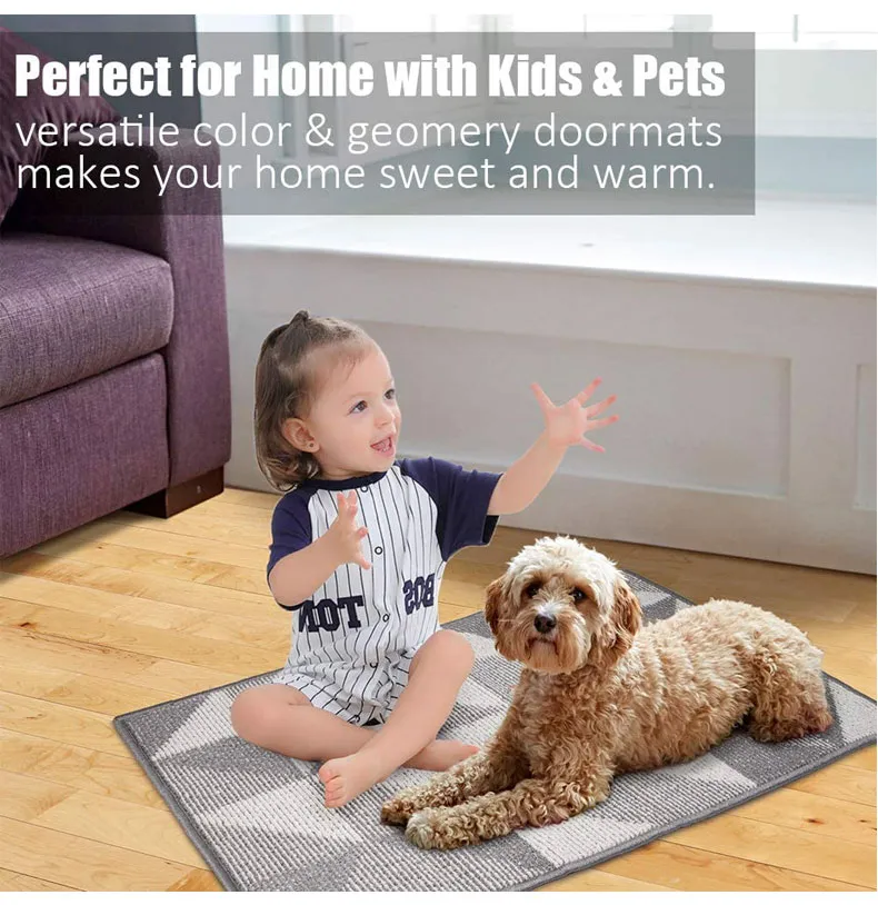 Polypropylene Mat Front Back Door Mat TPR Backing Non Slip Floor Door Mats