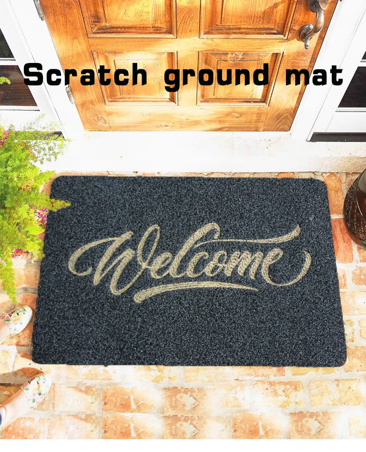 Polypropylene Scratch Ground Doormat Entrance Outdoor Door Mat