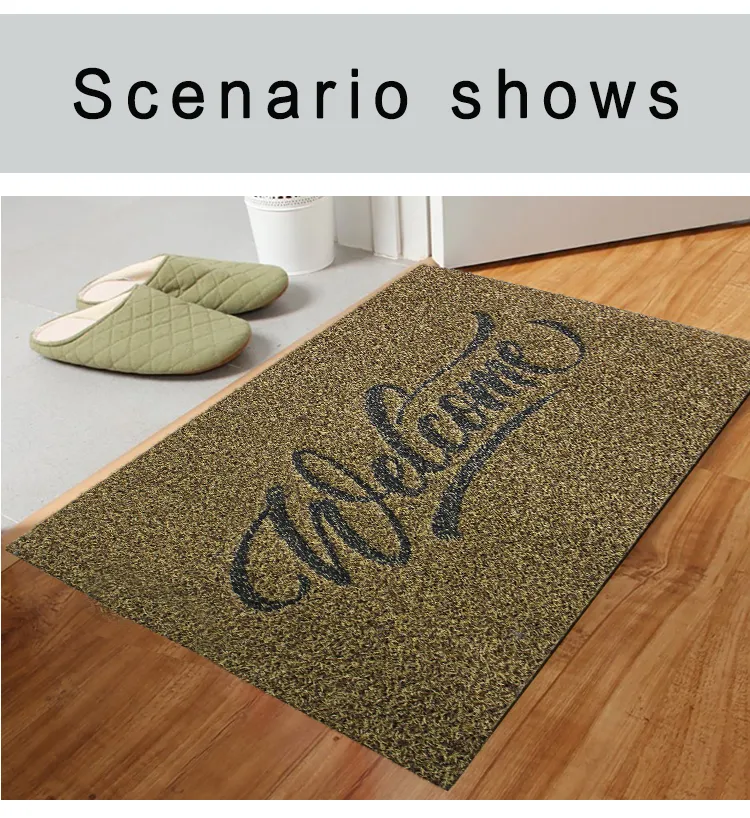 Polypropylene Scratch Ground Doormat Entrance Outdoor Door Mat