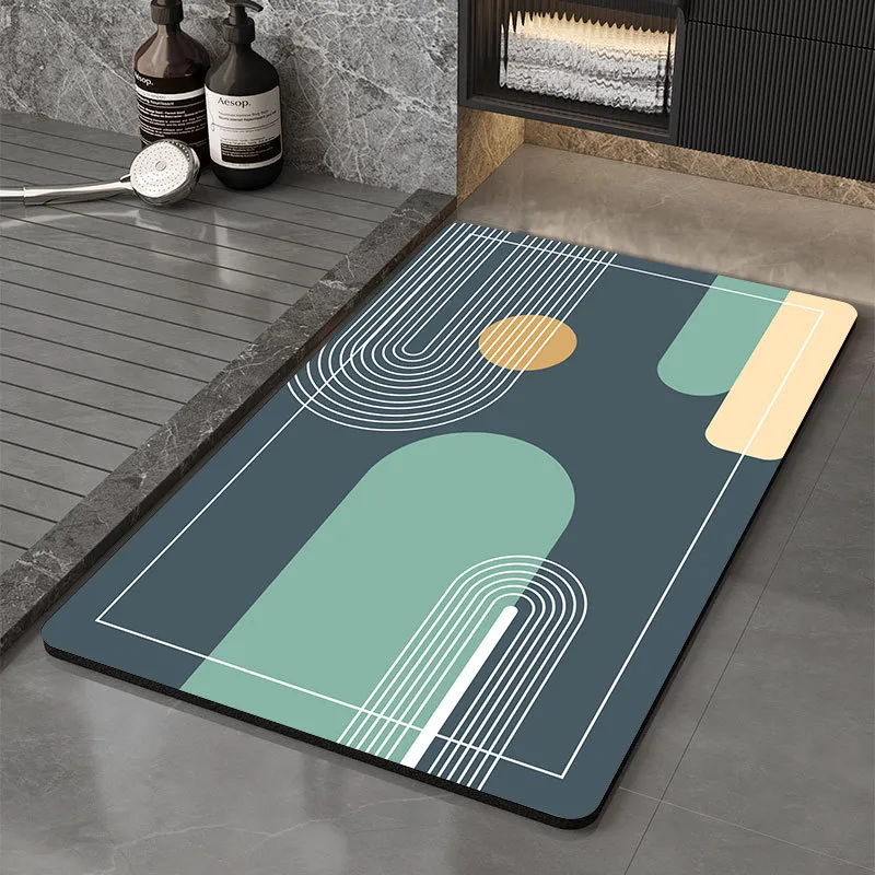 Soft Comfy Water Absorb Quick Drying Non-Slip Bathroom Floor Rug