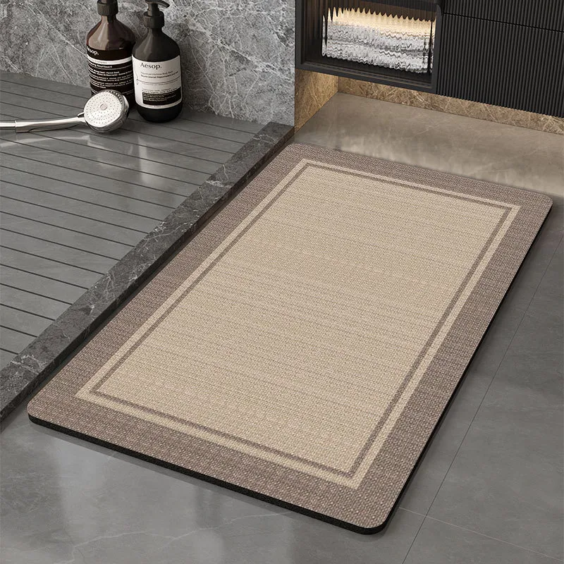 Soft Comfy Water Absorb Quick Drying Non-Slip Bathroom Floor Rug