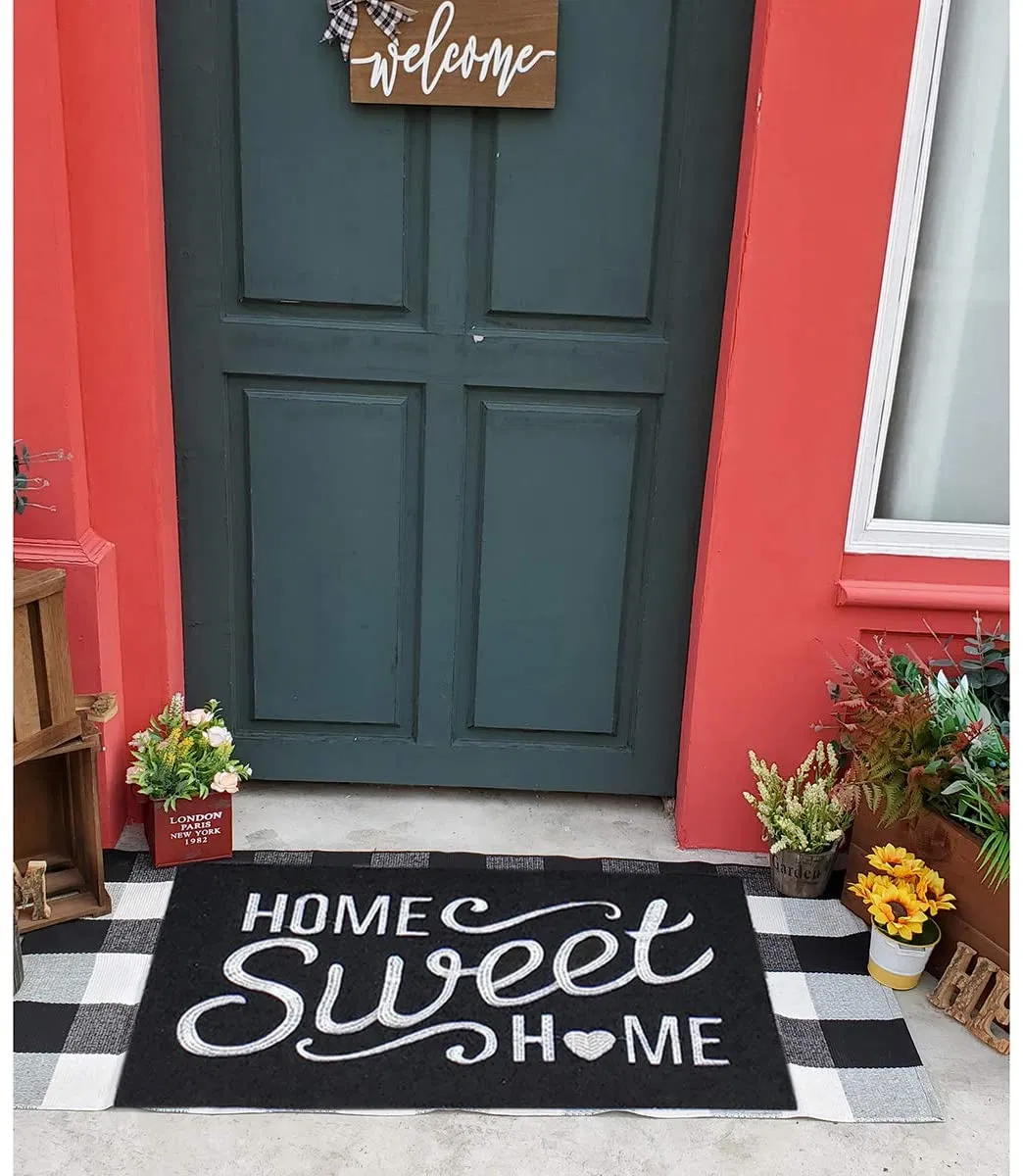 Sweet Home Universal Door Mat with Outdoor Indoor Entrance Doormat