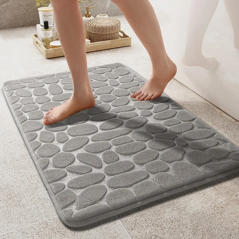 Thickened Sponge Absorbent Bathroom Toilet Sink Foot Pad Memory Foam Bath Mats