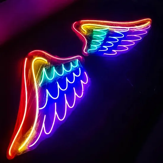 Angel Wings Living Room Wall Decoration LED Neon Signs