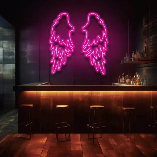 Angel Wings Living Room Wall Decoration LED Neon Signs