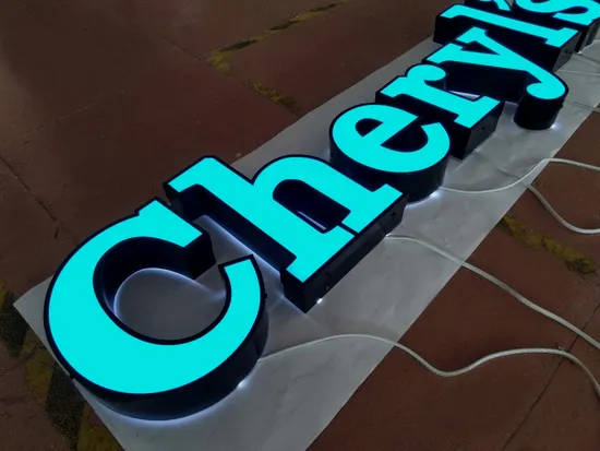 Channel Letters Advertising Signage Custom Colorful Front Illuminated