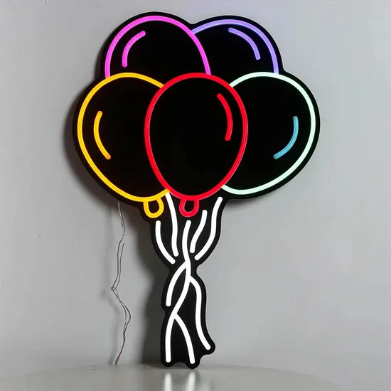 Colorful Balloons Small 5V USB Neon Sign Children Kids Gift