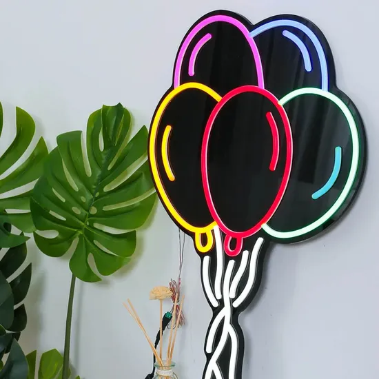 Colorful Balloons Small 5V USB Neon Sign Children Kids Gift