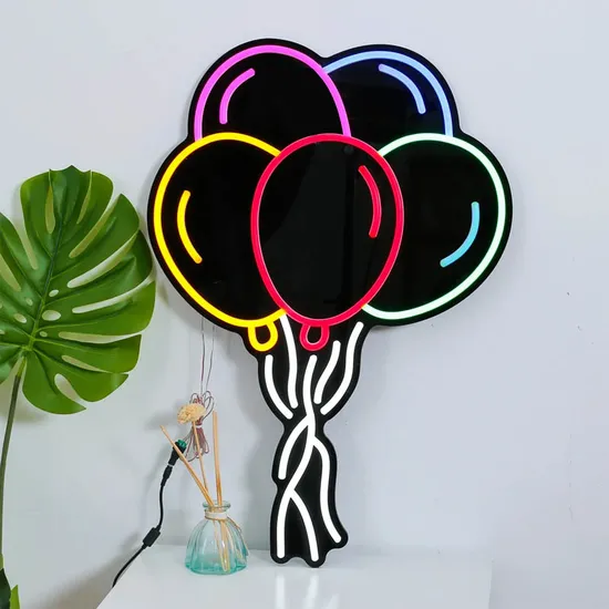 Colorful Balloons Small 5V USB Neon Sign Children Kids Gift