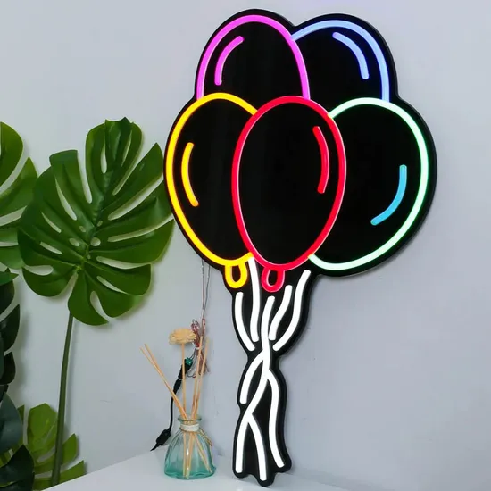 Colorful Balloons Small 5V USB Neon Sign Children Kids Gift