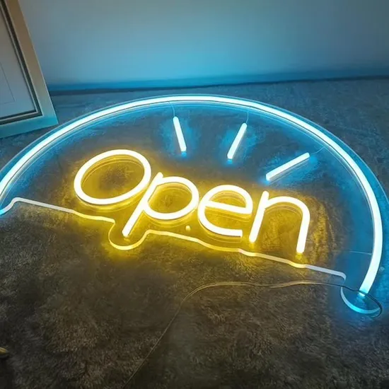 Custom Colorful LED Light Neon Wall for Open Sign