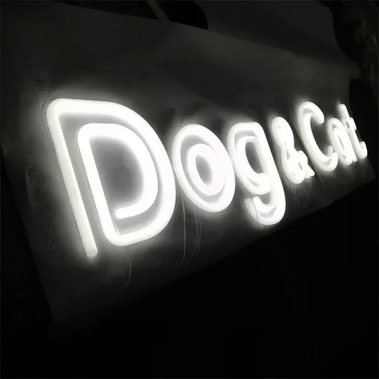 Custom Indoor Neon LED Light Letters Luminous Tube Logo Signage