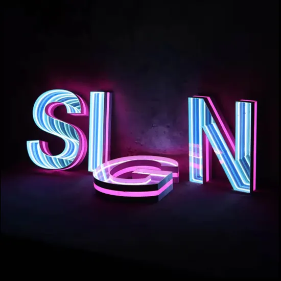 Custom Infinity Effect 3D Magic Neon Sign Wall Decoration Multi-Layer Mirror