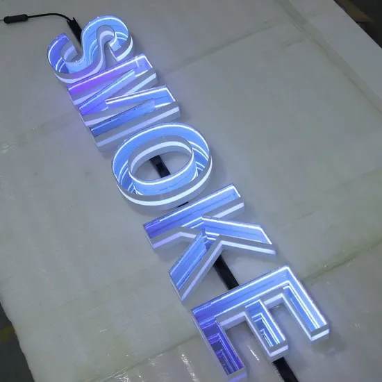 Custom Infinity Mirror LED Letters Sign Salon Sign Business Sign Logo Signage