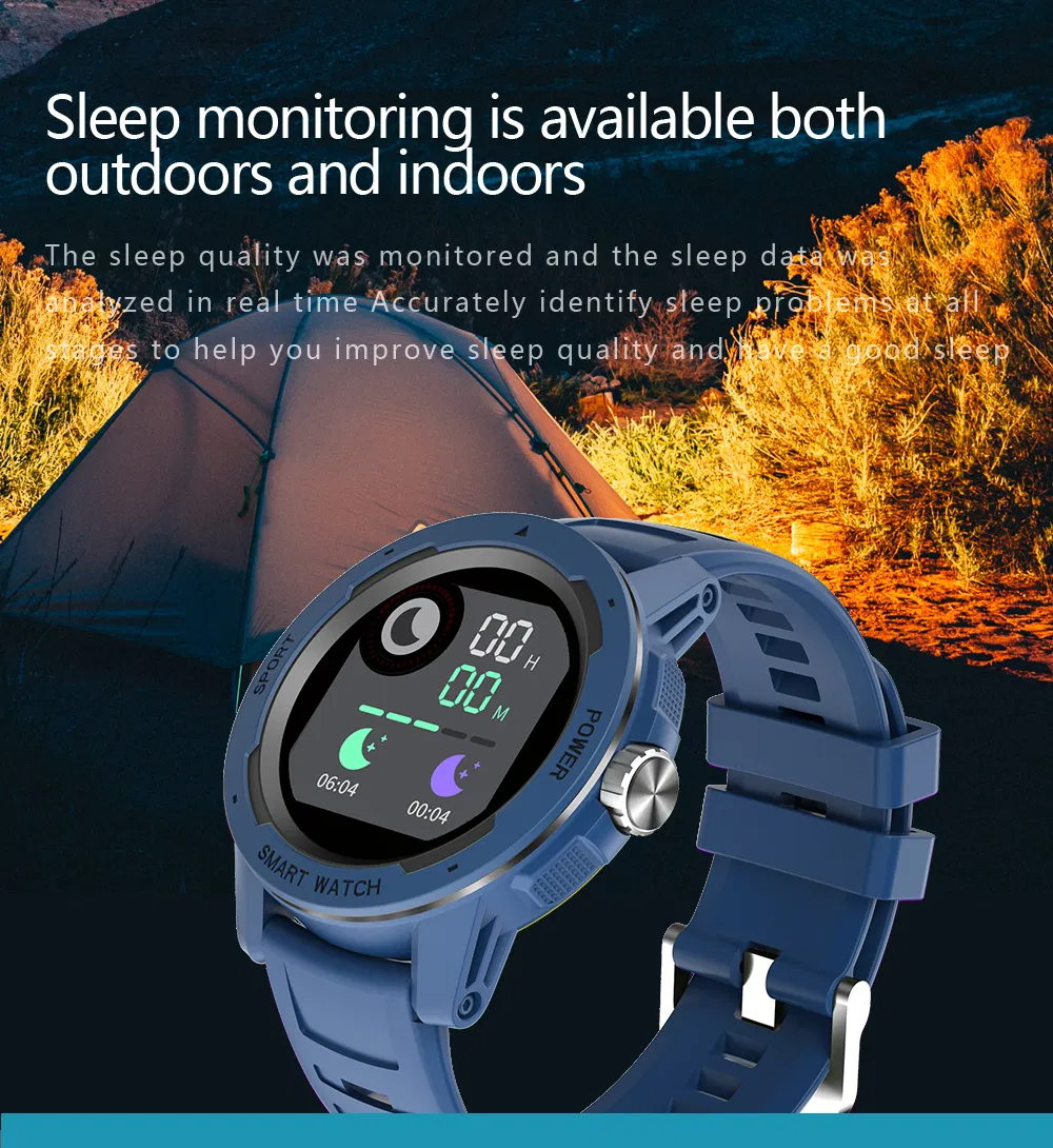 Fashion IP68 Waterproof Smart watch with Bluetooth Music Heart rate Blood pressure HT6