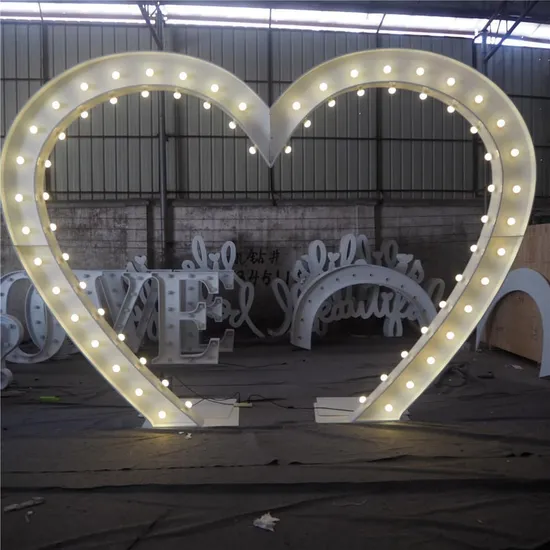 Custom LED 3D Giant Bulb 2FT 4FT 5FT Will You Marry Me Love Marquee Letter Lights Stand for Birthday Wedding Decoration