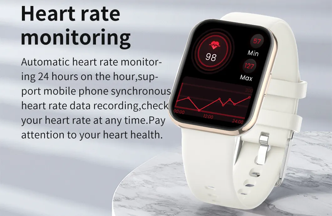 High quality square screen smart watch with SPO2 Heart rate blood pressure for senior fitnedd monitoring G23