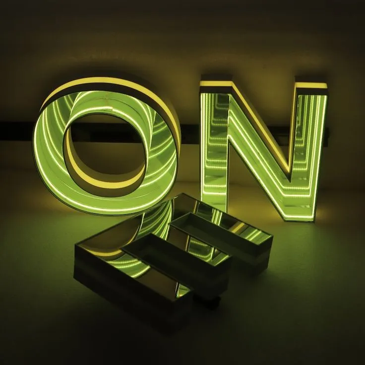 Custom Made Infinity Mirror Letters Neon Signs LED Neon Signs